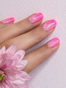 Pink Chrome Nail