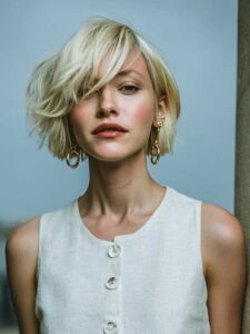 Tucked-Behind-Ear-Bob-Hairstyles