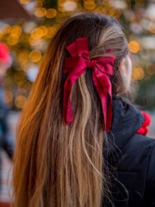 Red Ribbon Hair Ties