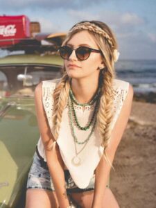 braided front sections loose hair