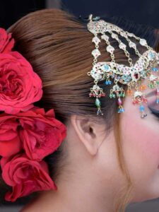 Red Satin Hair Scarves