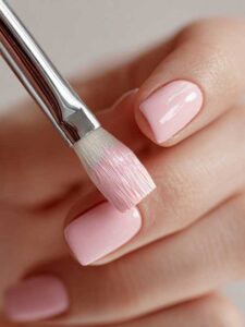 Pink Chrome Nail