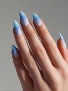 Ombre-short-nail