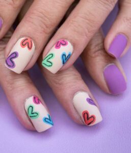 Bare Nails and One Heart