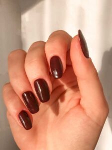 Burgundy Red Nails